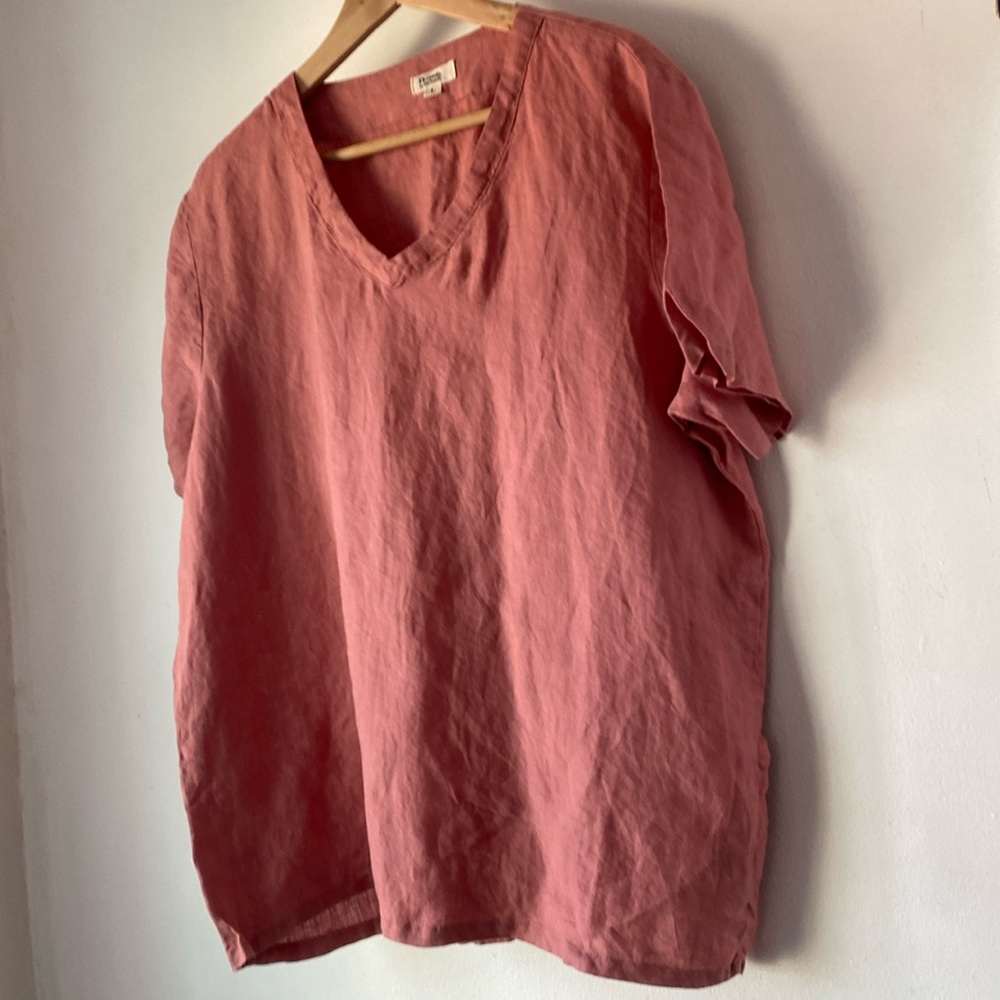 Bed Threads L Linen V Neck Top - Picture 8 of 14
